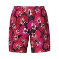 thumbnail image 4 of Lsque Mens Swim Trunks Orchids Flowers Pattern - Bathing Suit Compression Liner - Beach Swim Shorts Swimwear - (S-3XL) - Stretch Quick Dry -XX-Large, 4 of 9