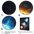 thumbnail image 3 of Designart Deep Planet Eclipse IV Canvas Wall Art, 3 of 5