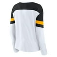 thumbnail image 3 of Women's Fanatics White/Black Pittsburgh Penguins Frozen Long Sleeve Notch Neck T-Shirt, 3 of 3