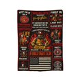 thumbnail image 2 of Firefighter Gifts Funny Cool Throw Blanket 60x50, 2 of 6