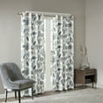 thumbnail image 5 of Jacquard Printed Room Darkening Curtain Panel,Aqua Polyester Household Supplies Décor Curtains, 5 of 13