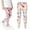 White, variant on Odeerbi Kids Girls Cartoon Print Leggings Children's Printed Outer Wear Pants Girls Thin Style Leggings Multicolor 7-8 Years