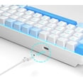 thumbnail image 6 of MageGee Portable 60% Mechanical Gaming Keyboard, Mk-Box LED Backlit Compact 68 Keys Mini Wired Office Keyboard with Red Switch for Windows Laptop PC Mac - Black/Grey, 6 of 10
