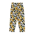 thumbnail image 5 of Goofa Cute Cow Print Sunflower A Printed Soft Pajama Pants for Women, Wide Leg Comfy Casual Lounge Yoga Pants-Medium, 5 of 9