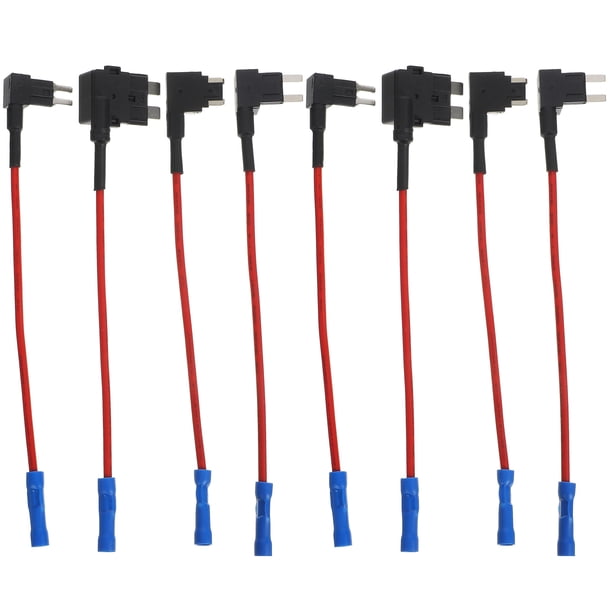 8pcs en línea soporte para fusibles fusible para tapones de enchufe estándar Fusible de toque Adaptador de toque