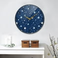 thumbnail image 4 of Acrylic Circular Clock 11.9x11.9 Inch Circular Clock Decorative Clock Creative Clock Dual-Purpose Clock Wall Clock Clock Decorate Your Space White Star, 4 of 9