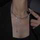thumbnail image 1 of Nuevo Collar De Mariposa Brillante Para Mujer Exquisito Doble Capa Cadena De Clavícula Joyería Para Damas Regalo Gao Jiahui unisex, 1 of 2