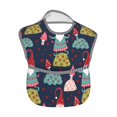 thumbnail image 2 of Hirioo Gnome With Mushroom for Baby Waterproof Pocket Bib Adjustable Closed for Babies Toddlers with Large Pocket 6-24Months, 2 of 8