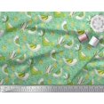 thumbnail image 2 of Soimoi Poly Georgette Fabric Floral & Bird Cartoon Print Fabric by Yard 52 Inch Wide, 2 of 3