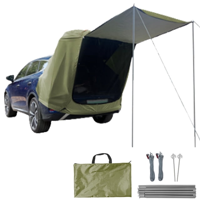 Tienda trasera para coche de acampada con dosel tienda de extensión para maletero de coche a prueba de sol y lluvia