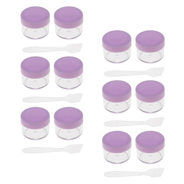 12 unids 15g Sunnimix envase de muestra de maquillaje crema cosmética tarros de gel púrpura