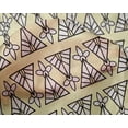 thumbnail image 4 of oneOone Silk Tabby Fabric Floral & Triangle Block Print Fabric BTY 42 Inch Wide, 4 of 4