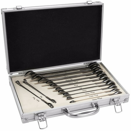 12PC Ratchet Wrench Spanner Set with Case, SAE/MM