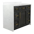 thumbnail image 4 of Palisade 42" Bathroom Vanity with Dark Oak Cabinet and Engineered Marble Top, 4 of 5