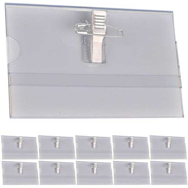 50 porta credencial multifunción, clips portátiles para credencial, porta tarjetas de identificación para personal.
