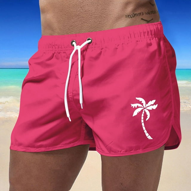 WILLBEST Short de Plage Été Homme Sport Mode Loisirs Voyage Imprimé Cocotier
