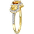 thumbnail image 3 of Everly Women's Citrine Yellow Gold Plated Engagement Ring, 3 of 7