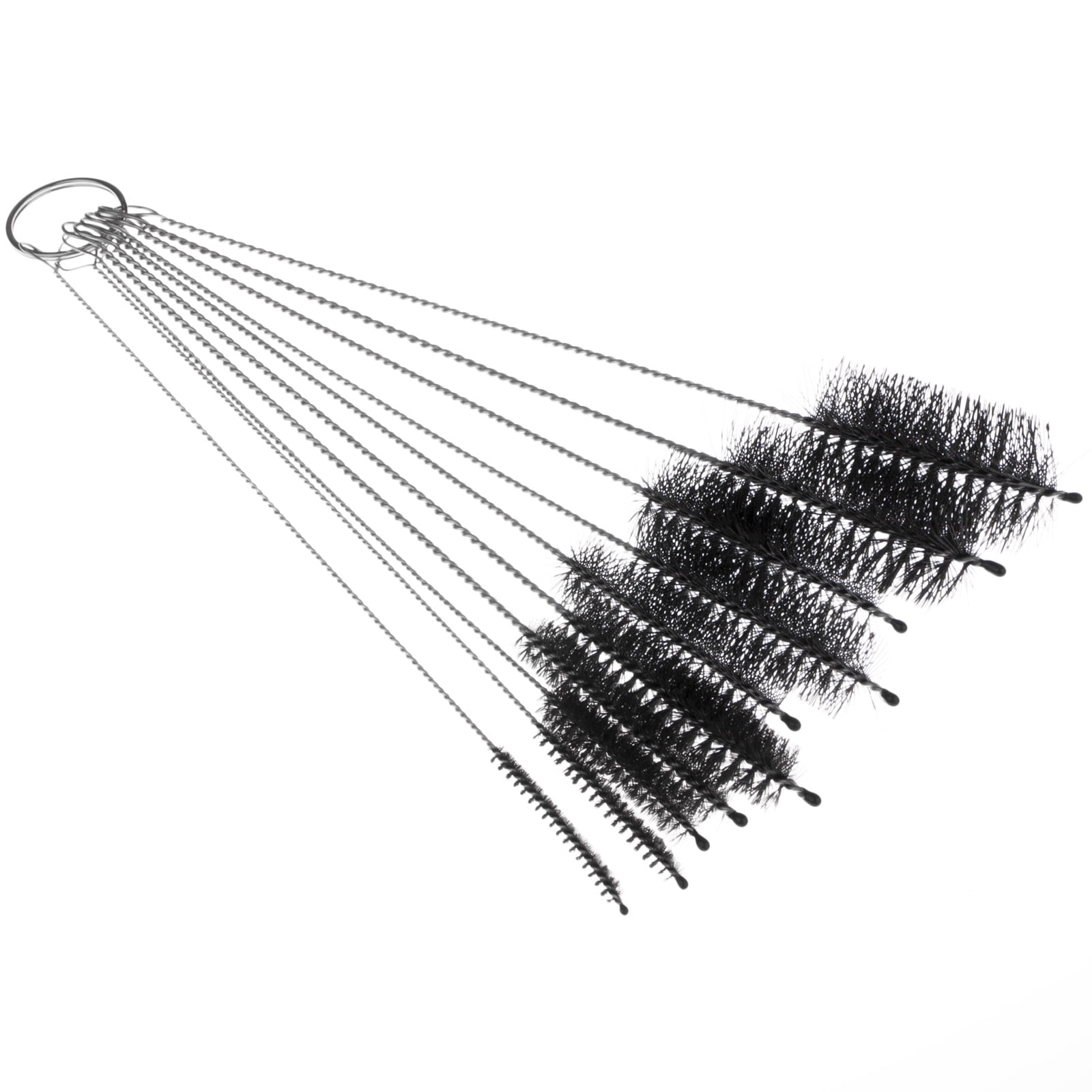 Bottle Brush Small Nylon Pipe Cleaner Brushes Suitable for cleaning narrow areas Set for Bottle Glasses Straw Plug Holes Cleaning,Coffee Machine Cleaning Brush 13PCS Black