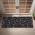 thumbnail image 2 of Black Christmas Candy Cane and Snowflake Pattern Door Rugs,Washable Non Slip Door Mats Indoor,Decorative Door Mats,Entry Mat Indoor for Entrance,Bedroom,Kitchen,Bathroom,16"x47", 2 of 6