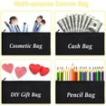 thumbnail image 6 of ZeeDix 8Pcs Black Canvas Blank Pencil Bag DIY Craft Zipper Bag Multipurpose Cosmetic Bag Travel Storage Bag, 6 of 6