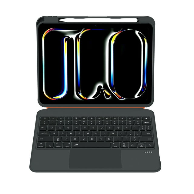 360° Rotating Aluminum Alloy Magnetic Detachable Keyboard Case with Precision Touchpad & 78-Key Layout, Compatible with iPad 10.9"/11" (Pro/Air/10th Gen), 500mAh Battery, PU Leather Protection,