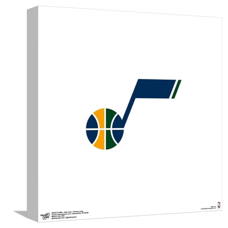 Gallery Pops NBA Utah Jazz – Primary Logo Canvas Wall Art Unframed Version 12 x 12