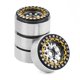 thumbnail image 2 of Cubo de rueda de Metal Bewildely 4 Uds Accesorios de encaje de llanta Plata + Oro, 2 of 6
