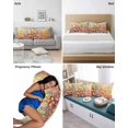 thumbnail image 6 of Orange Spring Floral Pillow Covers Queen Size 2 Pack, Modern Oil Painted Daisy Botanical Soft Bed Throw Pillowcases Breathable Cooling Long Lumbar Body Pillow Sham Cover for Bed Sofa 20''x30'', 6 of 7