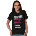 thumbnail image 5 of Look Guys Englsih Bulldog Lover Women's Graphic T Shirt Tees Brisco Brands M, 5 of 5