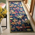 thumbnail image 3 of SAFAVIEH Four Seasons FRS465A Navy / Green Rug, 3 of 10