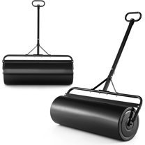 Lawn Roller, Push/Tow-Behind Lawn Roller, 17 Gallon/63L Water Sand Filled Sod Roller Drum Roller with Detachable Gripping Handle, Yard Roller Pull Behind a Tractor for Garden Yard Park Farm