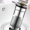 thumbnail image 6 of AYktou Bathroom Sink Drain Strainer Bathroom Sink Stopper,Upgraded Thickened Sink Drain Strainer with Removable Sink Strainer Basket,Deodorant Push-type Blocking Bounce Filte Excrete, 6 of 6