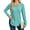 LIGHTBLUE, variant on TEMOFON Womens Long Sleeve Tops Fall Waffle Knit Crew Neck Shirts Casual Loose Fit Side Slit Pullover Ladies Tunic Tops S
