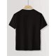 thumbnail image 2 of Boys' Casual "Jesus" Graphic Print Crew Neck Short Sleeve T-Shirt - Black, Summer Tee, Soft Knit Fabric, Regular Fit, Perfect for Casual Attire, Everyday Youth Tee | Short Sleeve Shirt, 2 of 6