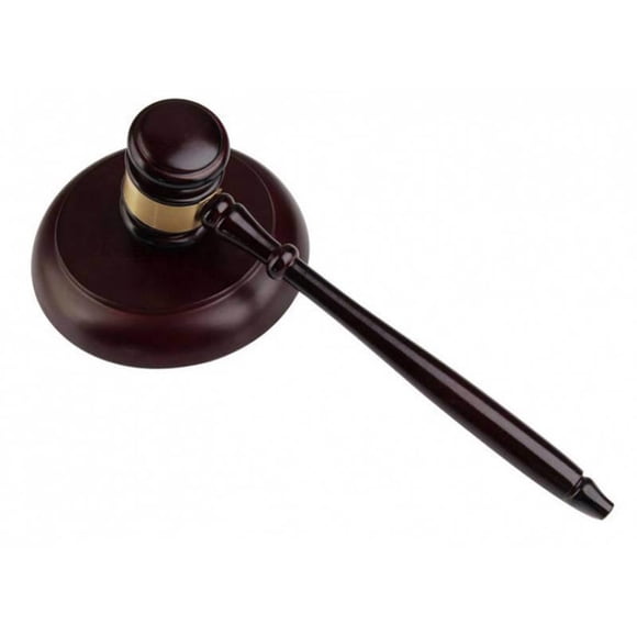 Maoww Lawyer Judge Wood Hammer with Long Handle Professional Justice Multi-functional Handcrafted Hammers Reusable Gavel Court Props