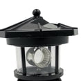 thumbnail image 3 of koolsoo Solar Lighthouse Rotating Lamp LED Solar Light Garden Pond Decoration Black, 3 of 7