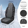thumbnail image 7 of Uorisanigo Car Seat Covers 2pcs Halloween Black Bat High Back Front Seat Cushion Covers for Women Men Car Accessories Coral Velvet Fabric Seats Cover for Most Vehicles, All Weather Protection, 7 of 7