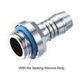 thumbnail image 3 of Uxcell Brass Hose Fitting for PC Water Cooling Connecting 9mm 4Pcs Silver Tone, 3 of 6