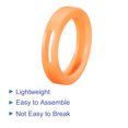 thumbnail image 4 of Uxcell 28mm Silicone Identifier Coding Tags Sleeve Key Cap Rings Cover, Orange 10 Pack, 4 of 6