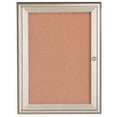 thumbnail image 1 of Aarco Products WFC2418 1-Door Water Fall Style Bulletin Board - Silver, 1 of 1