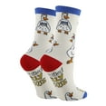 thumbnail image 2 of OoohYeah Women's Novelty Fun Saying Animal Crew Socks, Funny Crazy Dress Socks, Silly Goose, 2 of 3