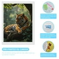 thumbnail image 3 of Diamond Art Kit for Adults, Tiger Resting Forest Tree Majesty Diamond Painting for Adults Beginners, 5D DIY Diamond Art Painting Kits, Colorful Diamond Painting Craft for Home Decor 12x16, 3 of 7
