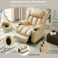 thumbnail image 7 of Fairyland Power Lift Chair for Elderly, Electric Recliner Sofa with One Motor, Heating Vibration Massage Function, Cup Holder, Beige, 7 of 7