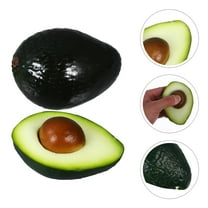 Raindrops 2Pcs Avocado Fake For Home Decor Lifelike Simulation Artificial Fruits