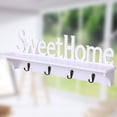 thumbnail image 5 of Soporte para el hogar, estante con ganchos, fila con toalla, estantes de cocina, dormitorio, abrigo con letras, montado en la pared, entrada rústica, palabras, sala de estar y baño, 5 of 5