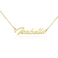 thumbnail image 3 of SuperJeweler Isabella Nameplate Necklace in Gold, 16 inches All Names Available for Women, 3 of 3