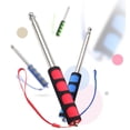thumbnail image 5 of 2 Pcs (Jaune) Mât de Drapeau Télescopique en Acier Inoxydable Mât de Drapeau Portable Extensible Guide de Classe de Voyage pour Enseignant Bannière Drapeau, 5 of 5