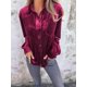 thumbnail image 4 of Camisetas Casuales de Larga con Botones de Terciopelo de Invierno para Mujer Rojo Vino M, 4 of 8