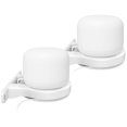 thumbnail image 1 of Delidigi Paquete de 2 soportes de pared de ABS compatibles con enrutador Nest Wifi - Estante de soporte AC2200 para punto Nest WiFi [gestión de cables incorporada] (paquete de 2 blancos), 1 of 1