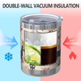 thumbnail image 2 of 12oz Tumblers Schnauzer Dog and Flower Floral Vacuum Insulated Stainless Steel Travel Tumbler Cups Mug with Lid and Straw for Beer,Coffee,Beverages with Cleaning Brush for Cold & Hot Drinks, 2 of 5